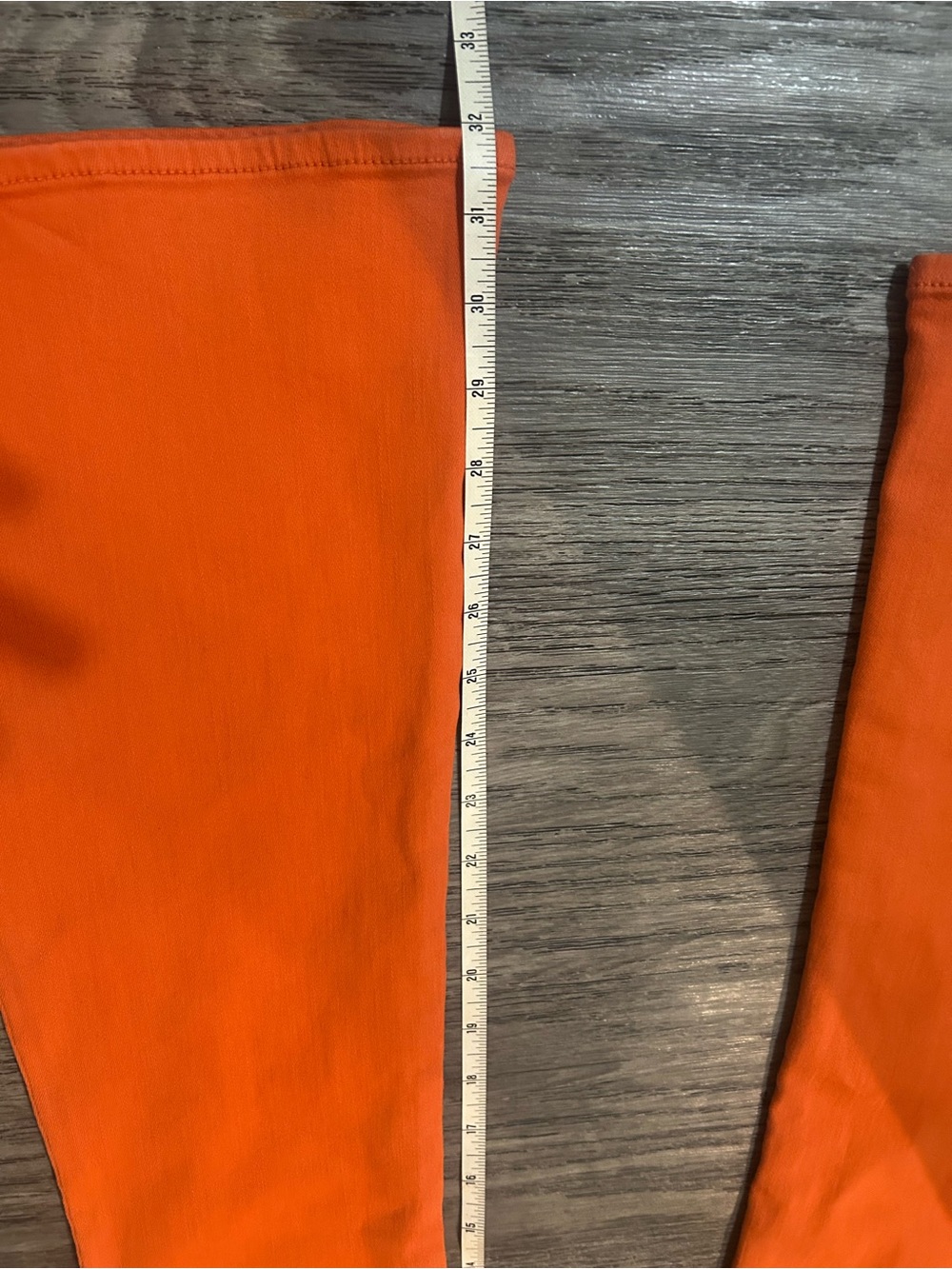 7 For All Mankind Orange Denim Jeans - Picture 7 of 11